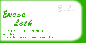 emese leth business card